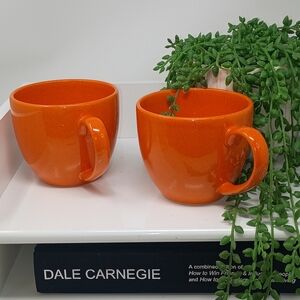 Vibrant Orange WAECHTERBACH Stoneware Mugs